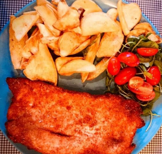 Cotoletta Con Patatine Fritte